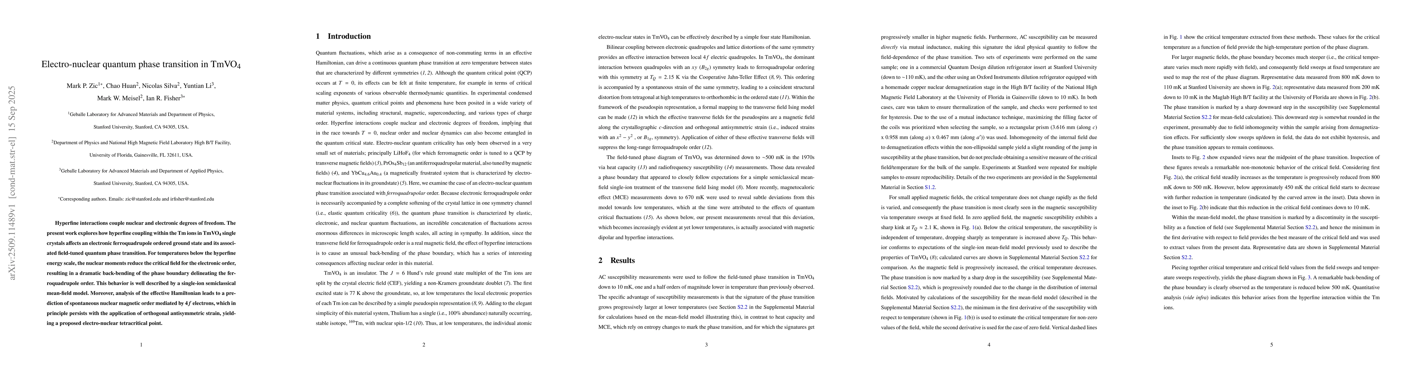 Thumbnail for Electro-nuclear quantum phase transition in TmVO$_4$