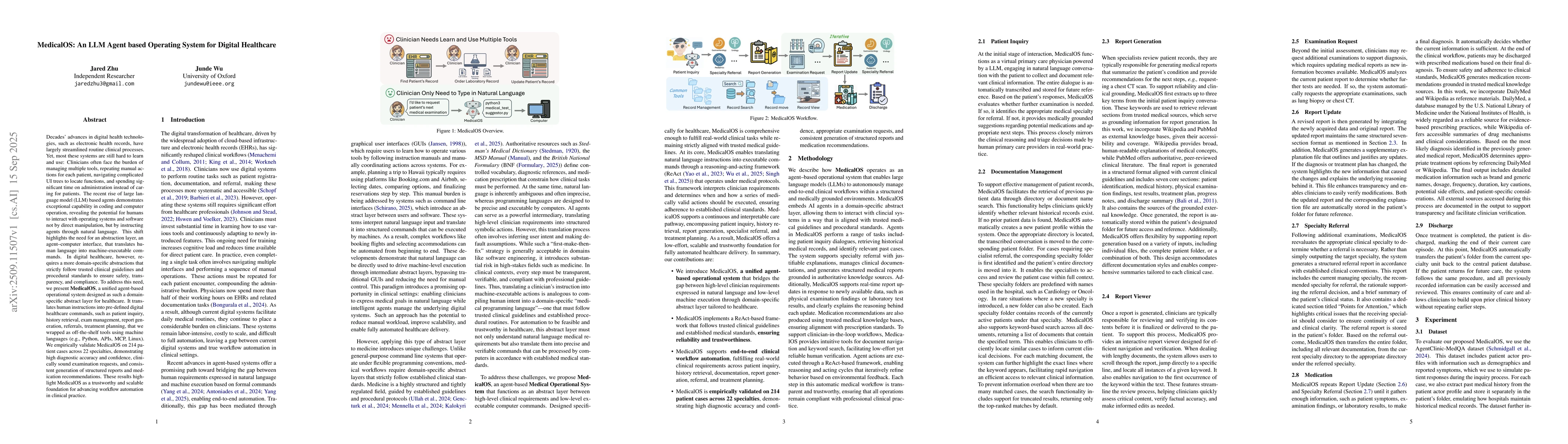 Thumbnail for MedicalOS: An LLM Agent based Operating System for Digital Healthcare