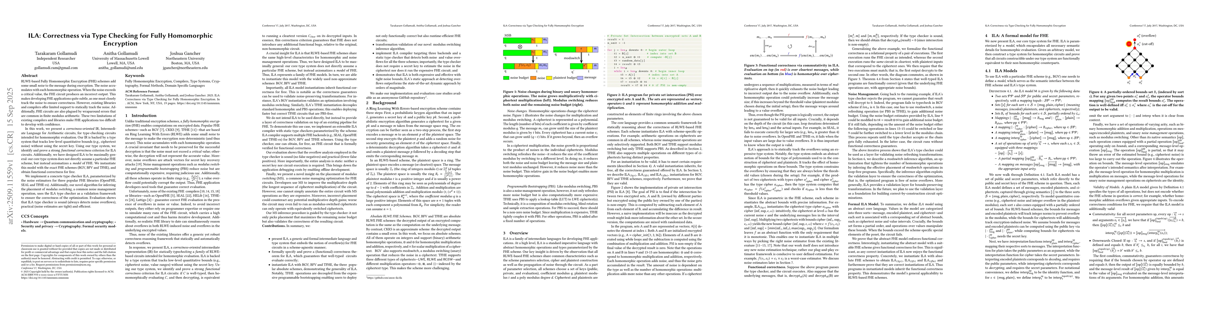 Thumbnail for ILA: Correctness via Type Checking for Fully Homomorphic Encryption