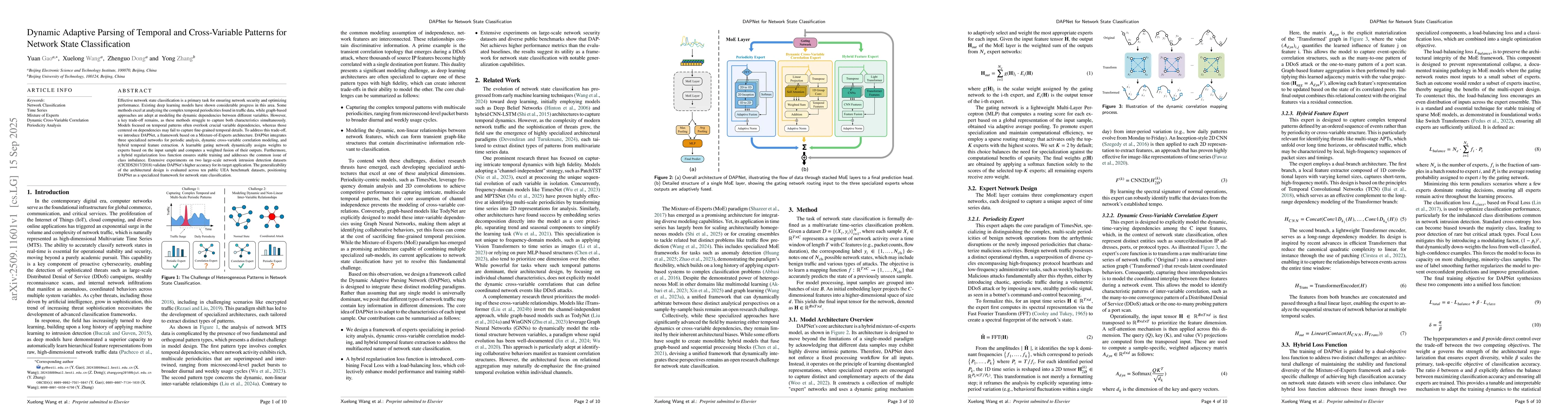 Thumbnail for Dynamic Adaptive Parsing of Temporal and Cross-Variable Patterns for
  Network State Classification