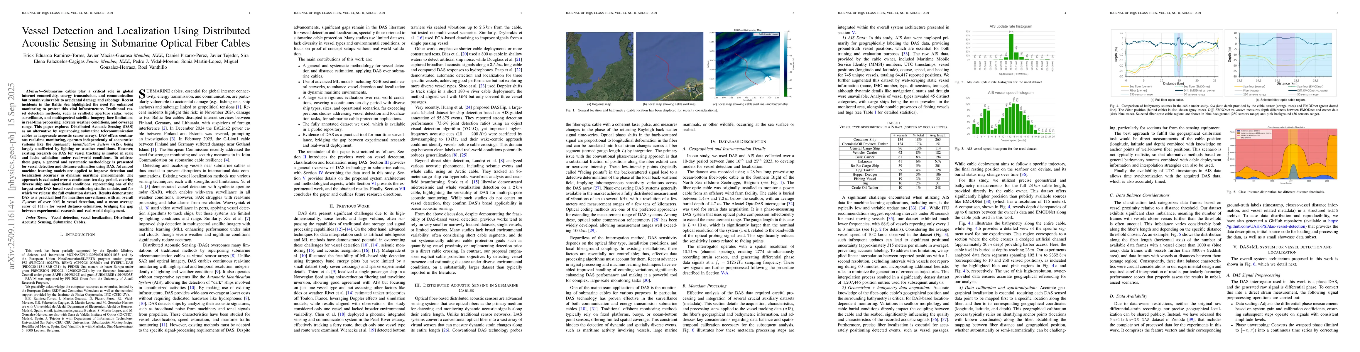 Thumbnail for Vessel Detection and Localization Using Distributed Acoustic Sensing in
  Submarine Optical Fiber Cables