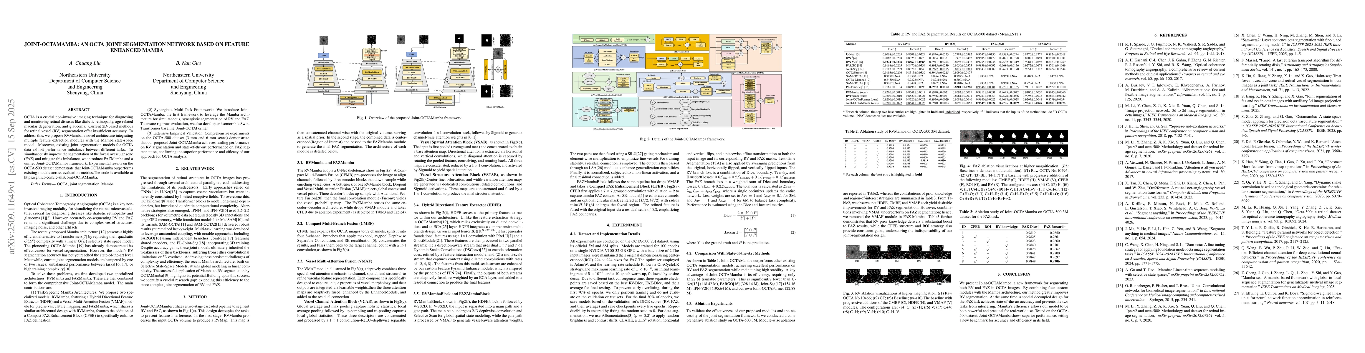 Thumbnail for Joint-octamamba:an octa joint segmentation network based on feature
  enhanced mamba