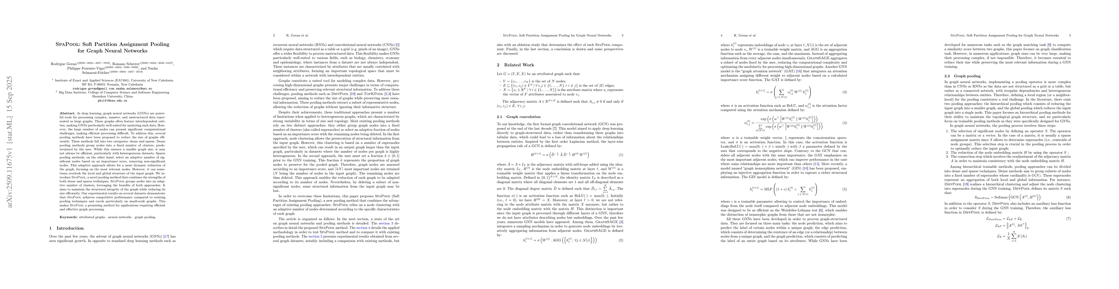 Thumbnail for SpaPool: Soft Partition Assignment Pooling for__Graph Neural Networks