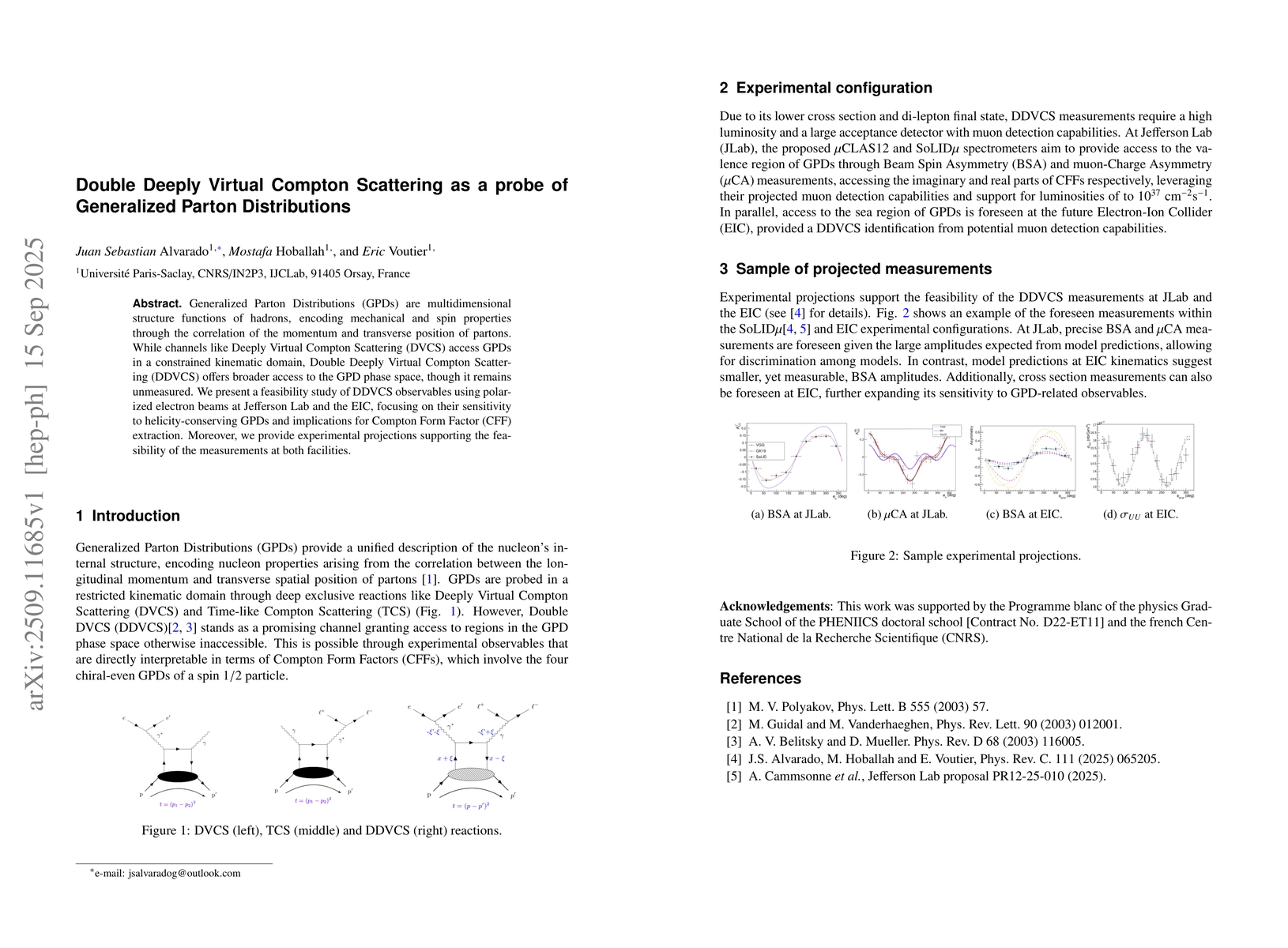 Thumbnail for Double Deeply Virtual Compton Scattering as a probe of Generalized
  Parton Distributions