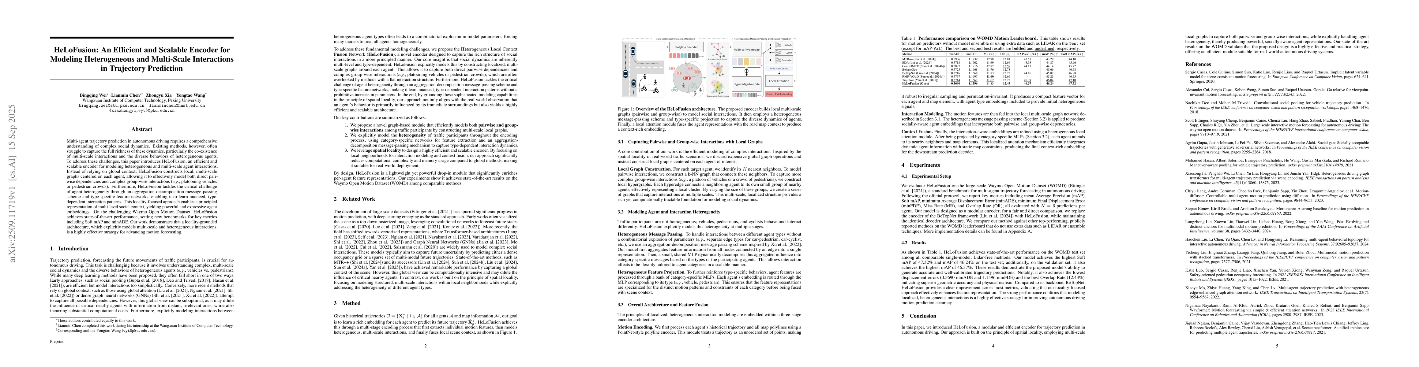 Thumbnail for HeLoFusion: An Efficient and Scalable Encoder for Modeling Heterogeneous
  and Multi-Scale Interactions in Trajectory Prediction