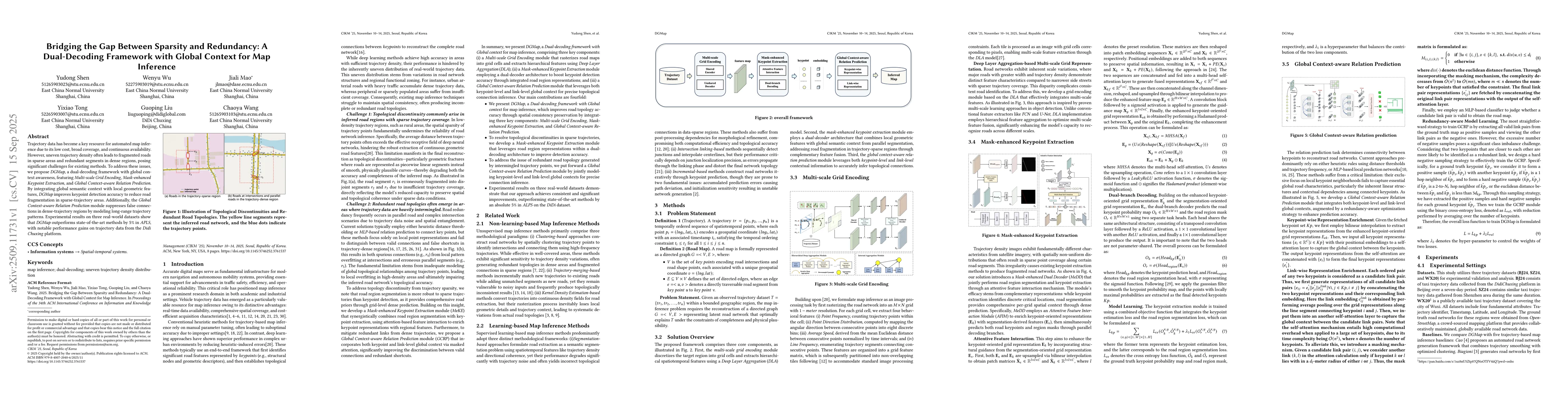 Thumbnail for Bridging the Gap Between Sparsity and Redundancy: A Dual-Decoding
  Framework with Global Context for Map Inference