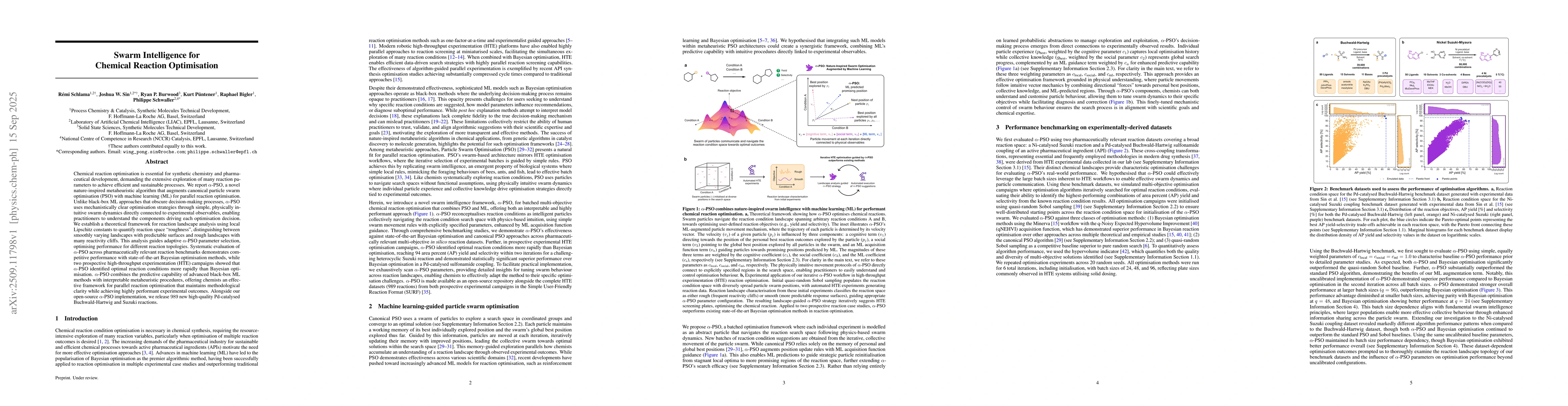 Thumbnail for Swarm Intelligence for Chemical Reaction Optimisation