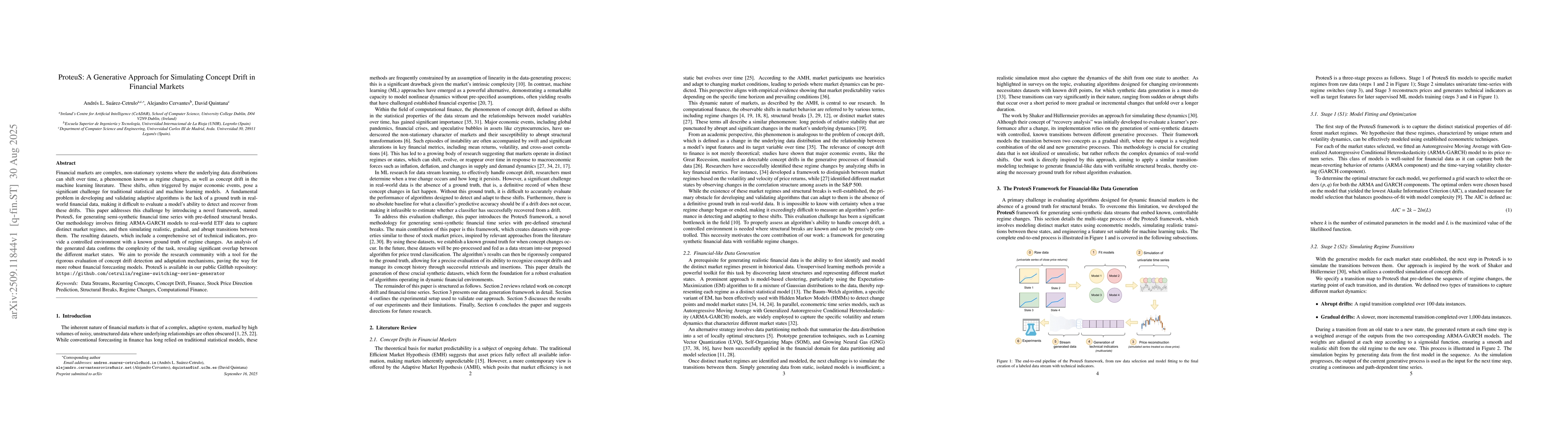 Thumbnail for ProteuS: A Generative Approach for Simulating Concept Drift in Financial
  Markets