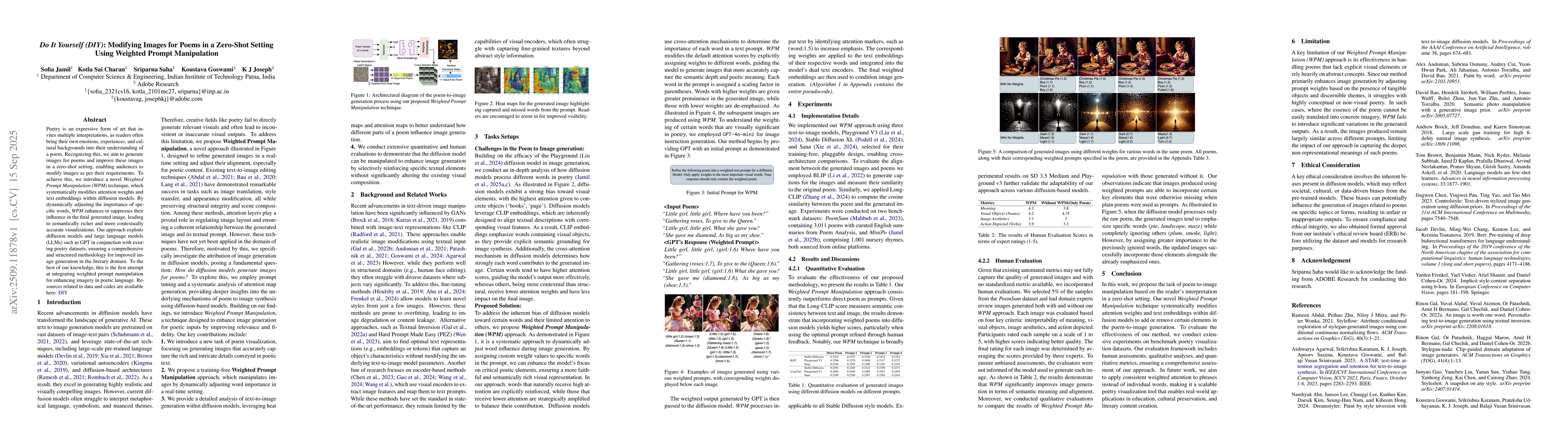 Thumbnail for Do It Yourself (DIY): Modifying Images for Poems in a Zero-Shot Setting
  Using Weighted Prompt Manipulation
