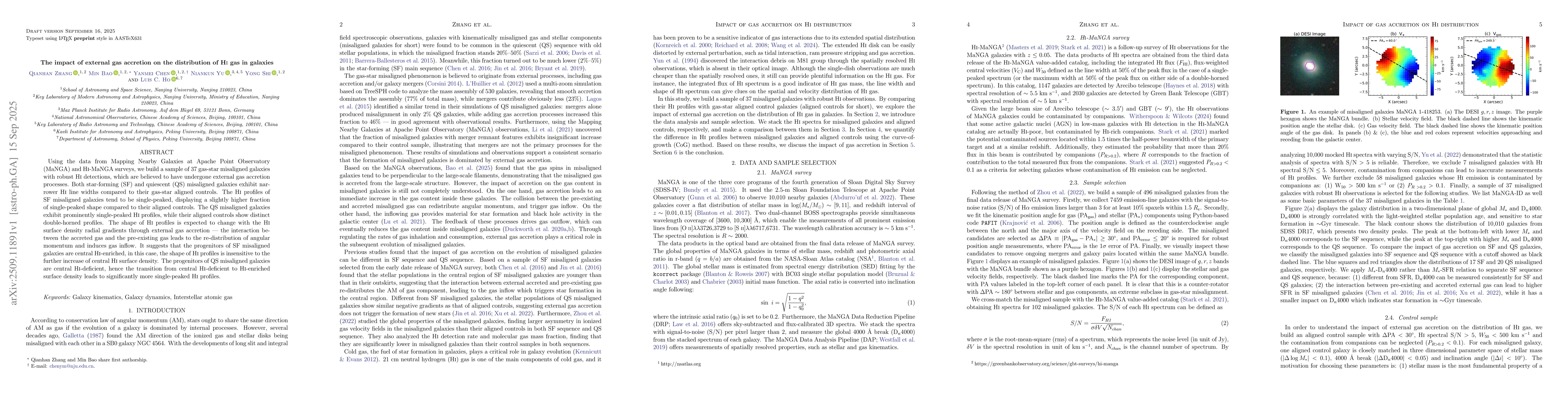 Thumbnail for The impact of external gas accretion on the distribution of HI gas in
  galaxies