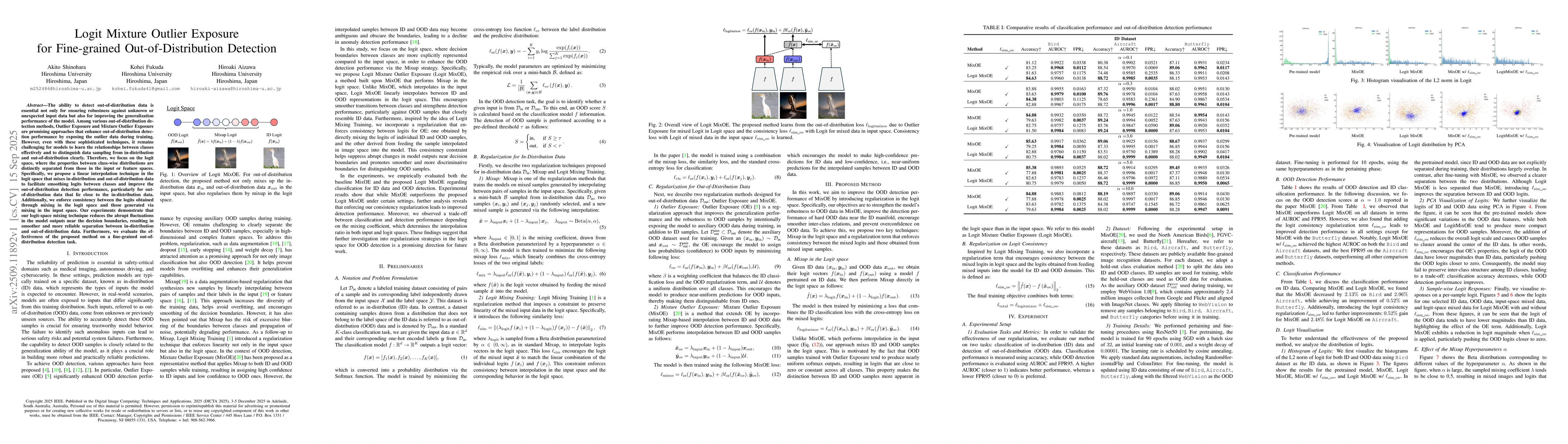 Thumbnail for Logit Mixture Outlier Exposure for Fine-grained Out-of-Distribution
  Detection