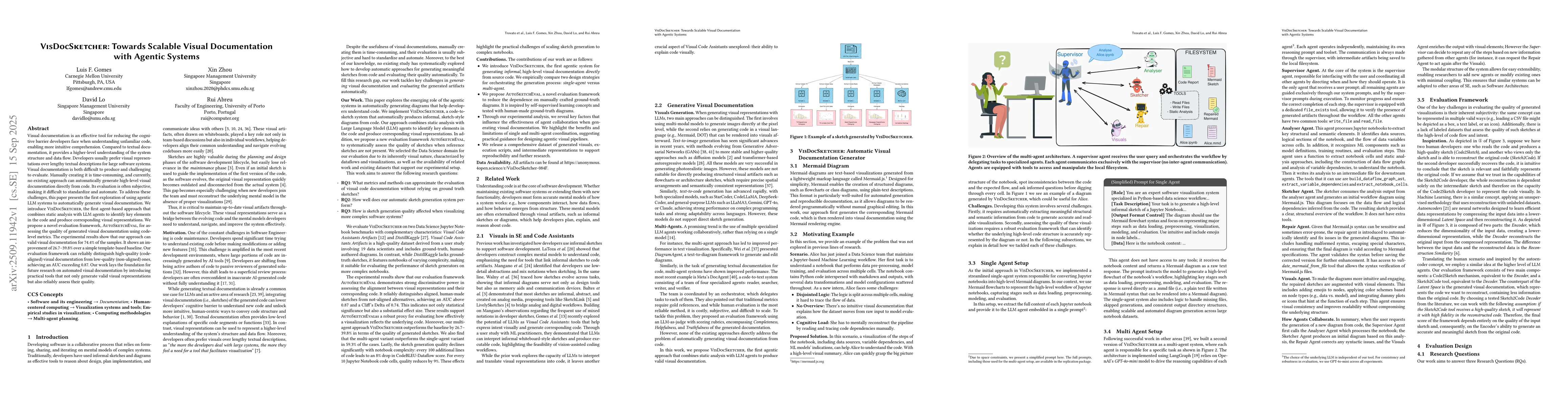 Thumbnail for VisDocSketcher: Towards Scalable Visual Documentation with Agentic
  Systems