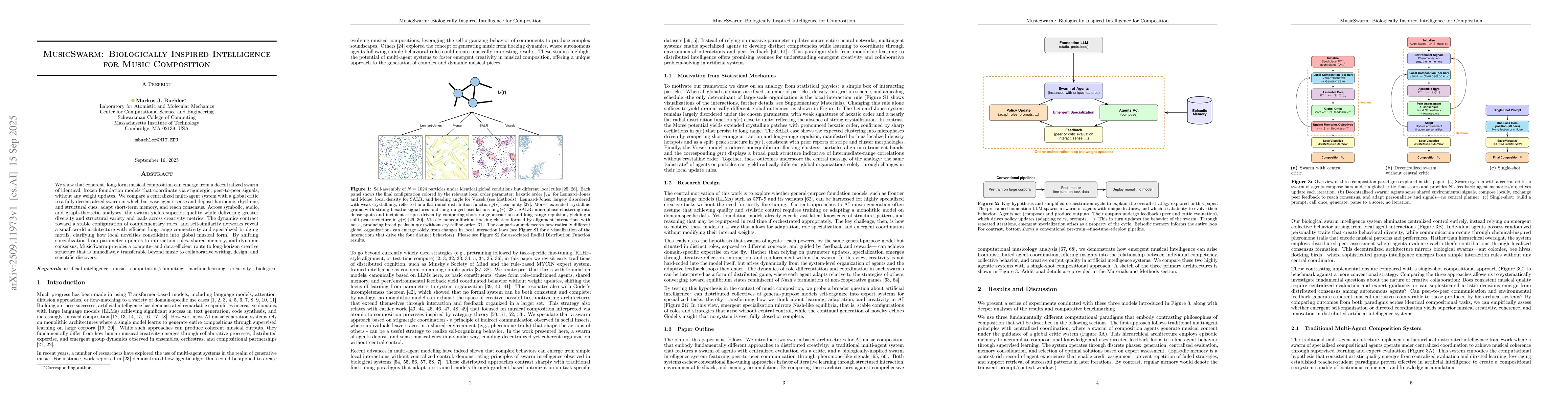 Thumbnail for MusicSwarm: Biologically Inspired Intelligence for Music Composition