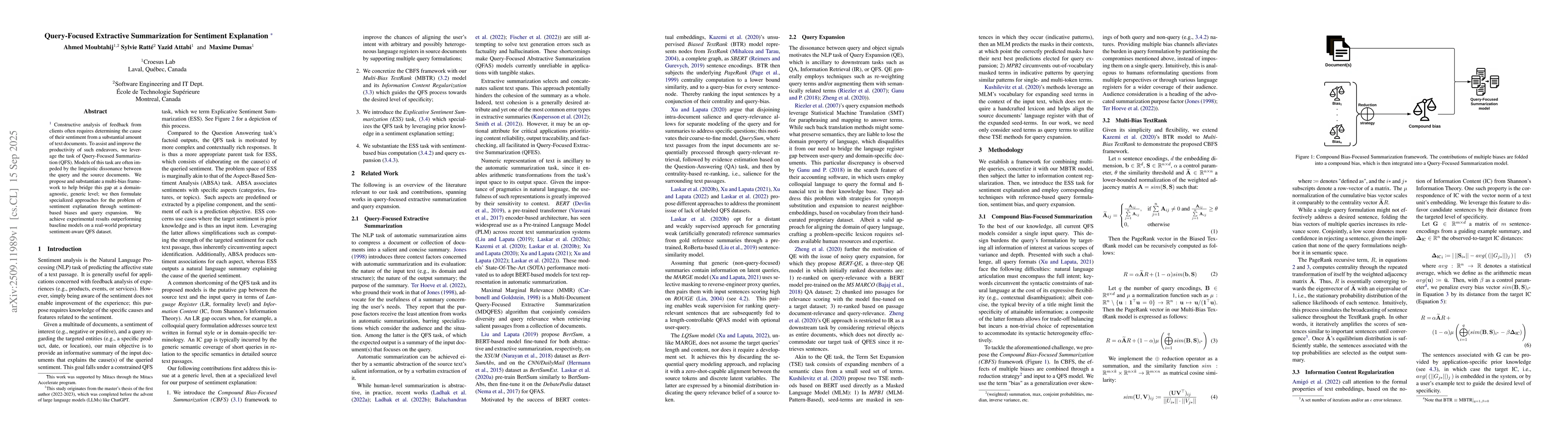 Thumbnail for Query-Focused Extractive Summarization for Sentiment Explanation