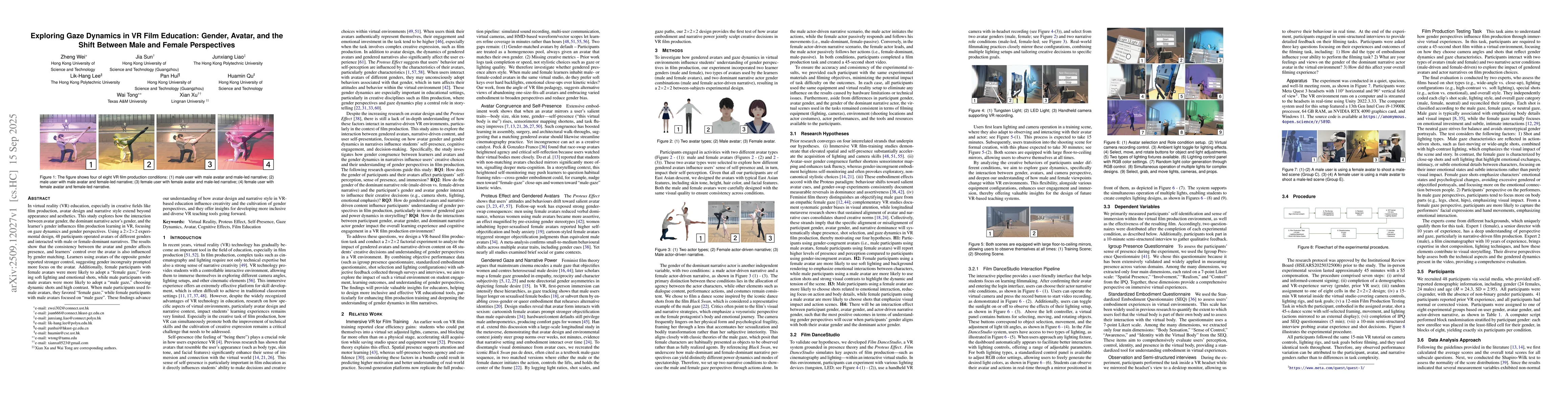 Thumbnail for Exploring Gaze Dynamics in VR Film Education: Gender, Avatar, and the
  Shift Between Male and Female Perspectives