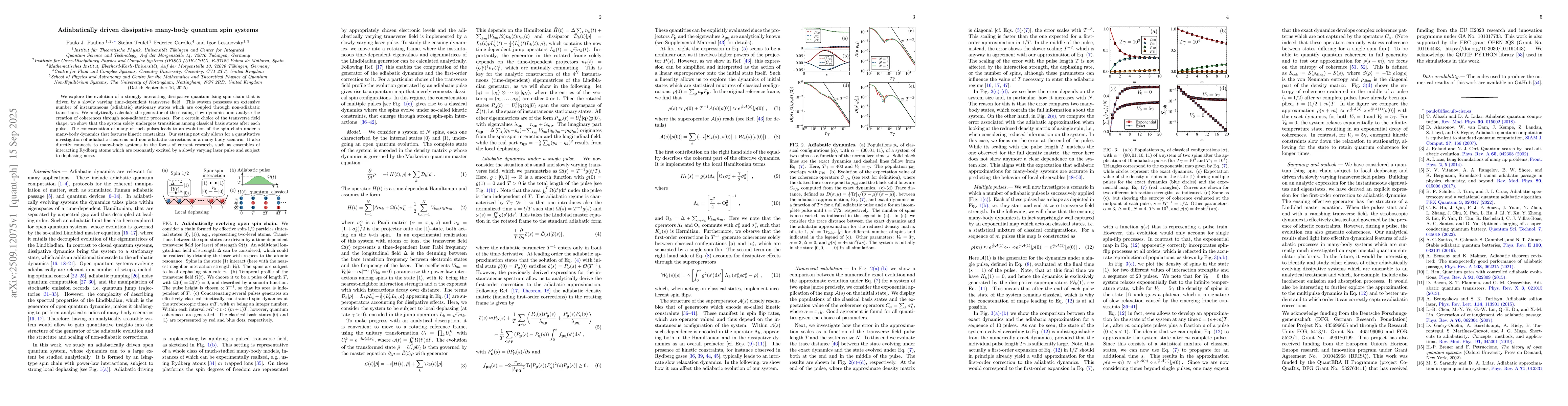 Thumbnail for Adiabatically driven dissipative many-body quantum spin systems