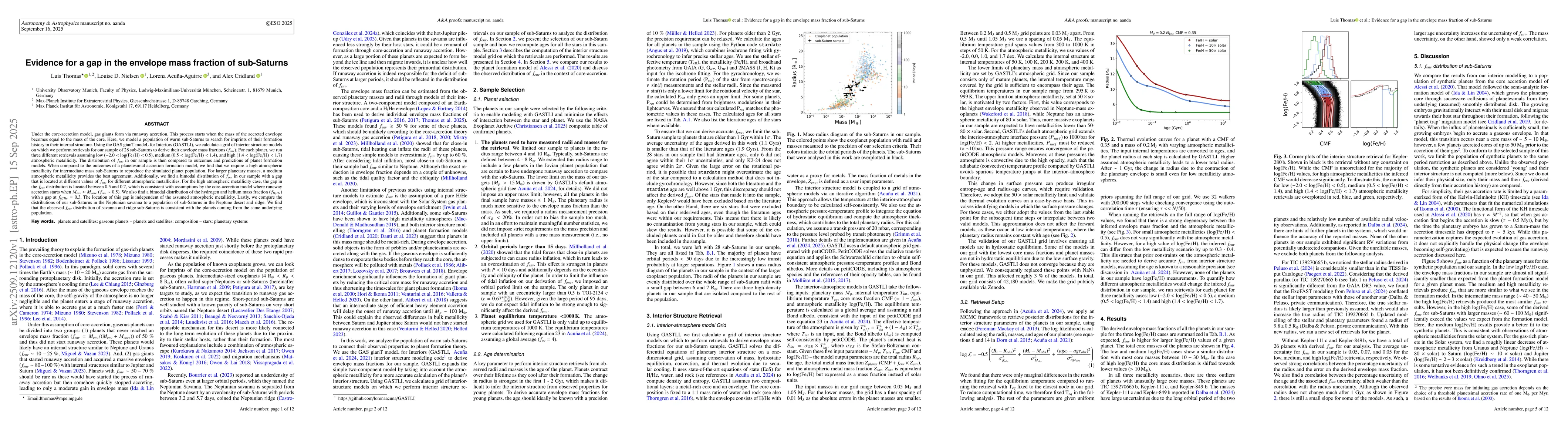 Thumbnail for Evidence for a gap in the envelope mass fraction of sub-Saturns