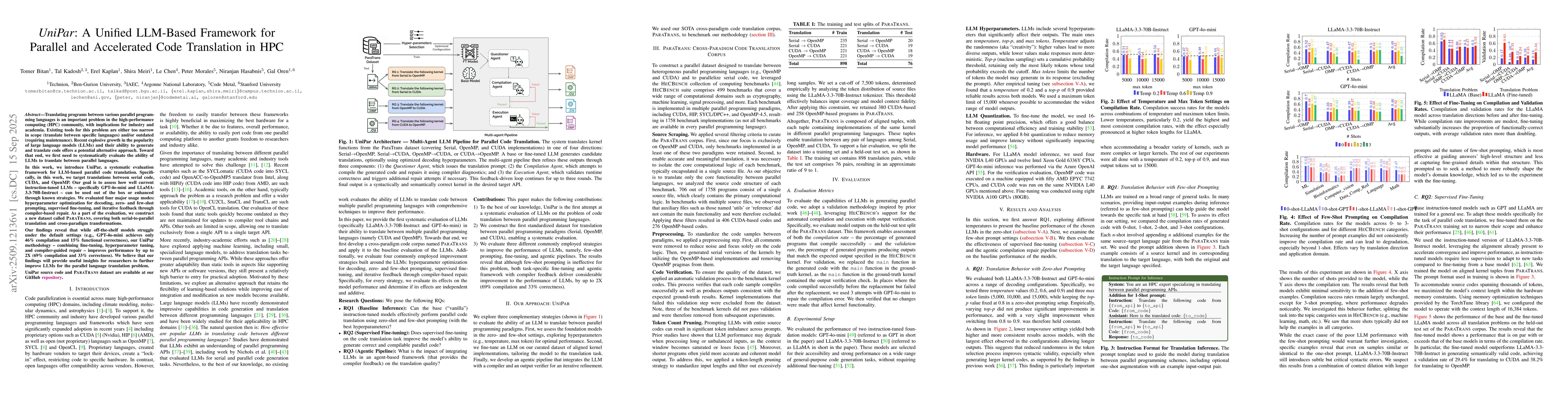 Thumbnail for UniPar: A Unified LLM-Based Framework for Parallel and Accelerated Code
  Translation in HPC