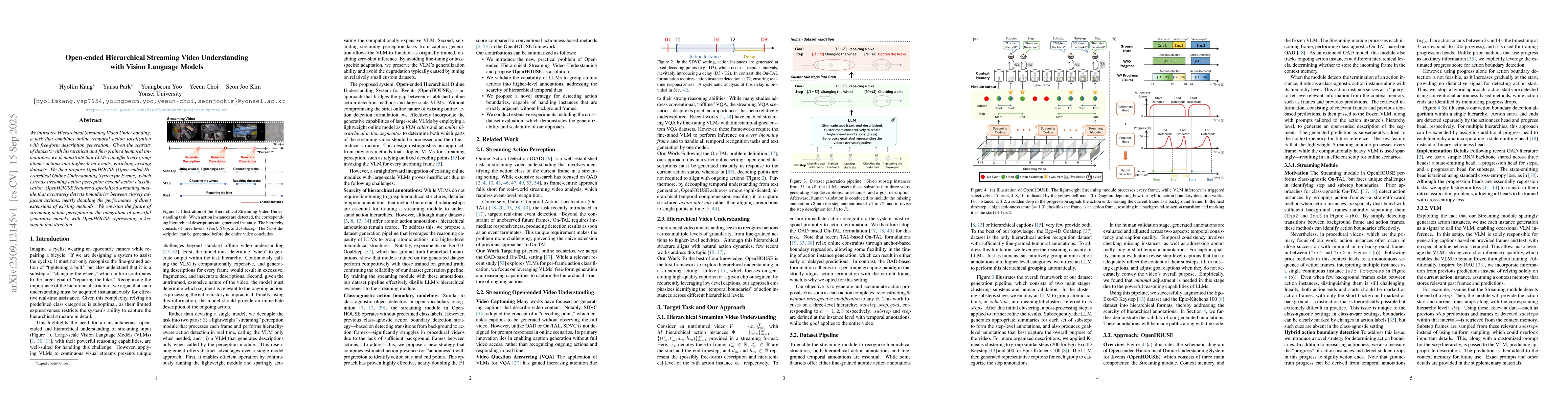Thumbnail for Open-ended Hierarchical Streaming Video Understanding with Vision
  Language Models
