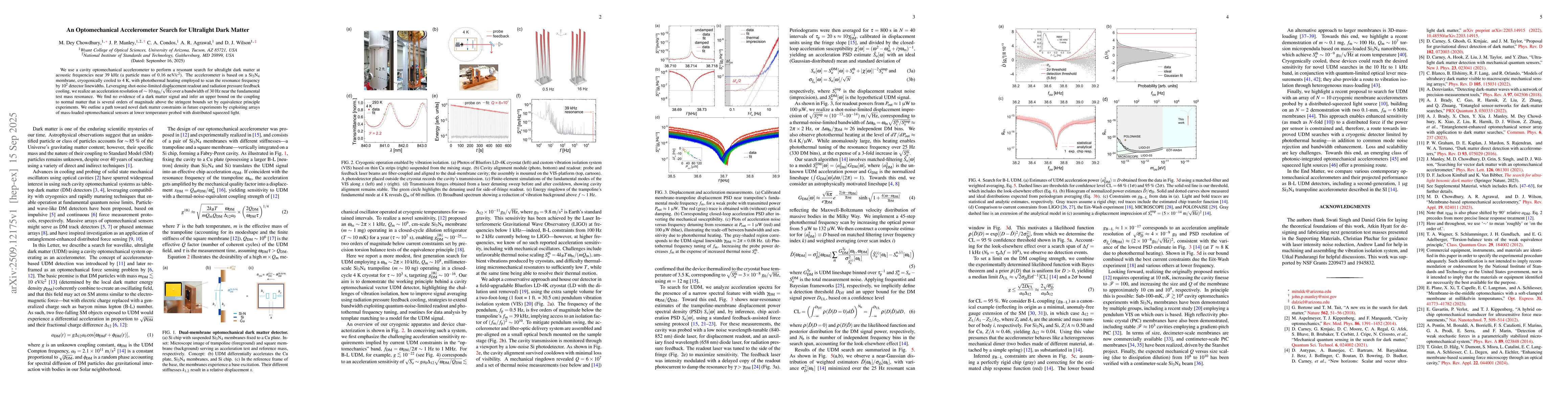 Thumbnail for An Optomechanical Accelerometer Search for Ultralight Dark Matter