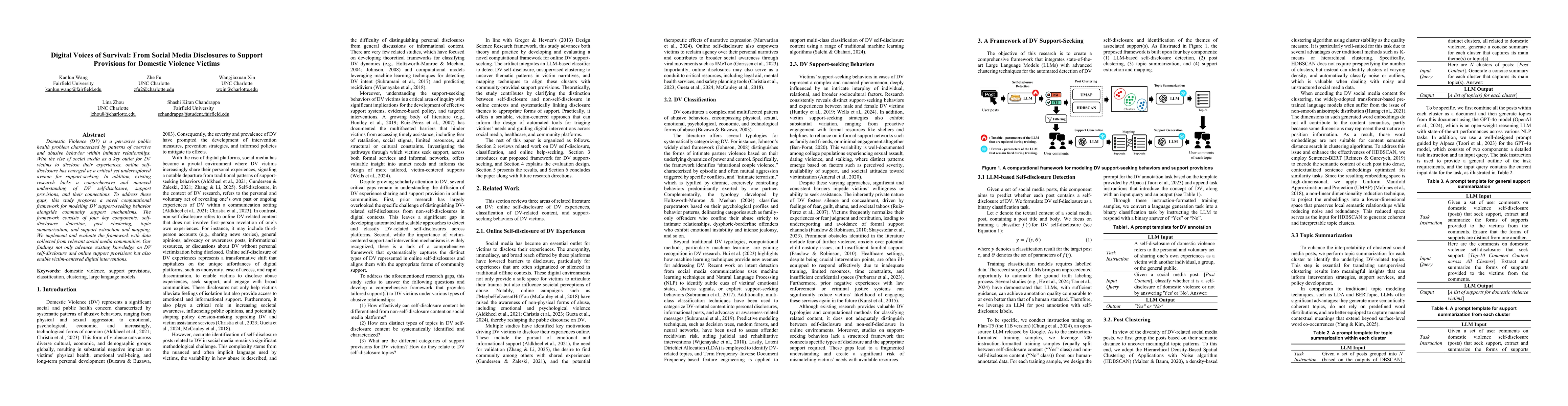 Thumbnail for Digital Voices of Survival: From Social Media Disclosures to Support
  Provisions for Domestic Violence Victims