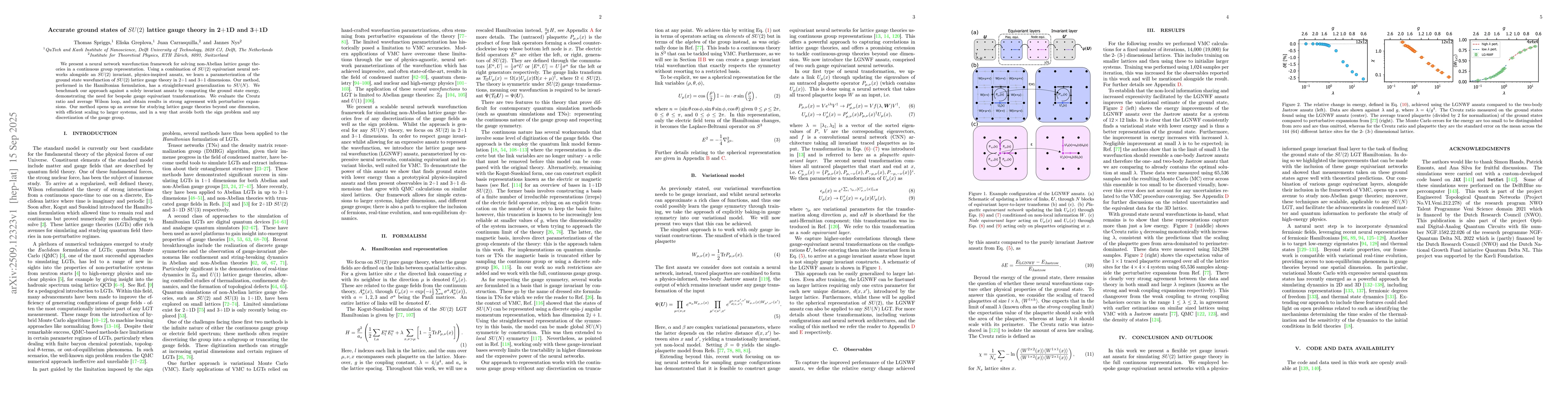 Thumbnail for Accurate ground states of $SU(2)$ lattice gauge theory in 2+1D and 3+1D