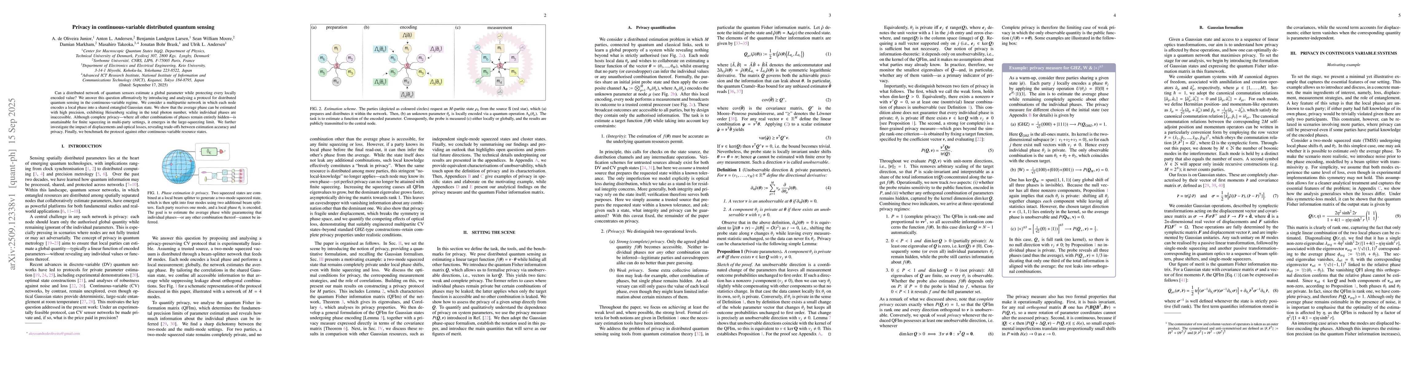 Thumbnail for Privacy in continuous-variable distributed quantum sensing
