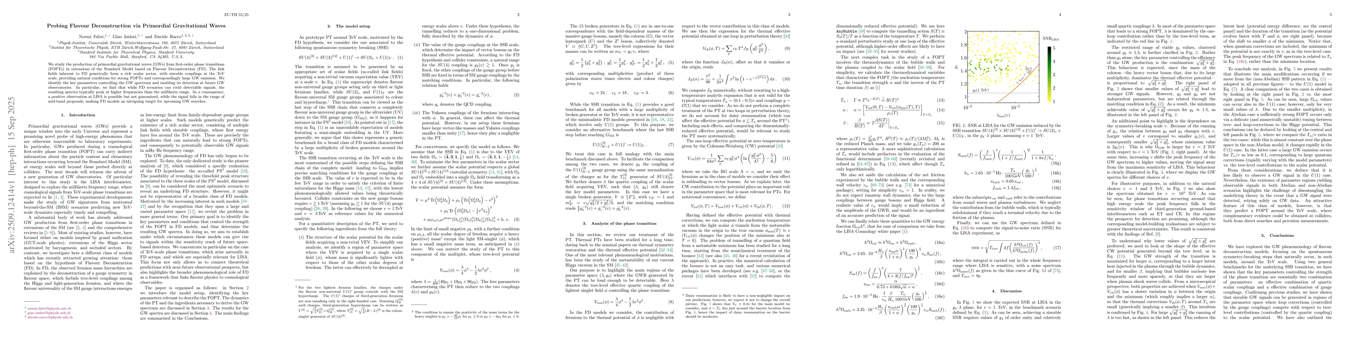 Thumbnail for Probing Flavour Deconstruction via Primordial Gravitational Waves