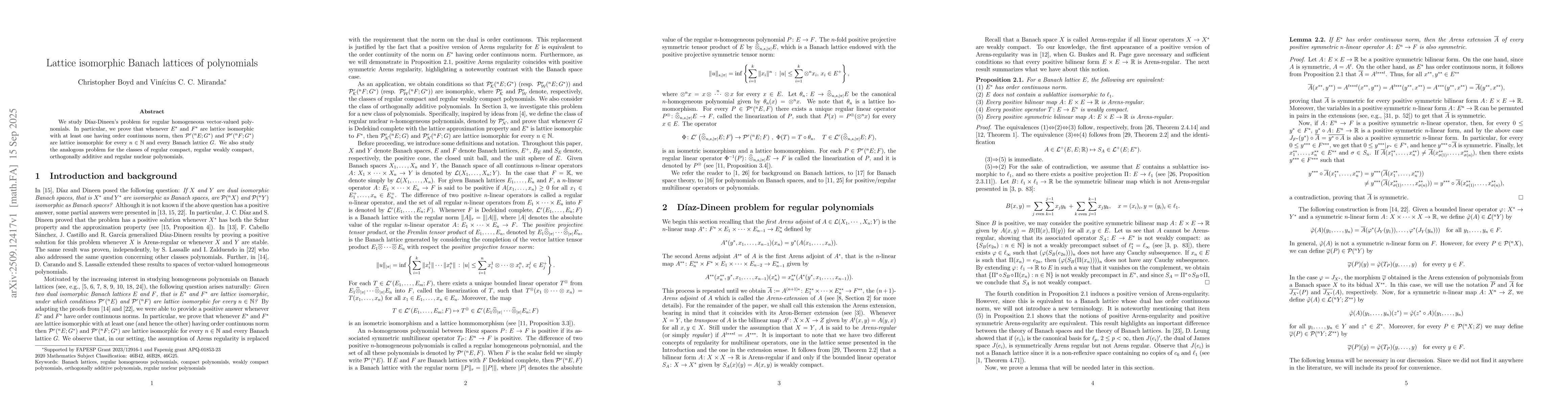 Thumbnail for Lattice isomorphic Banach lattices of polynomials
