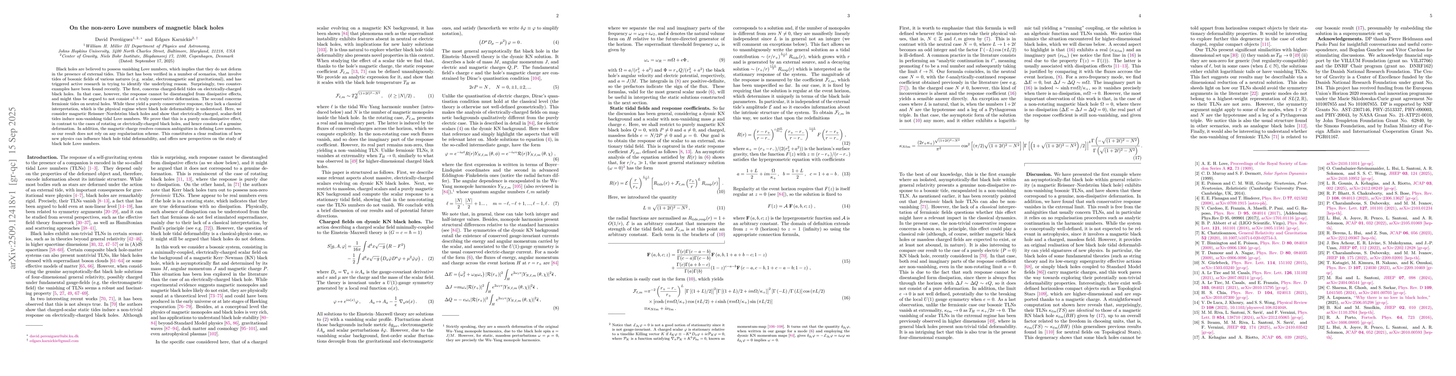 Thumbnail for On the non-zero Love numbers of magnetic black holes