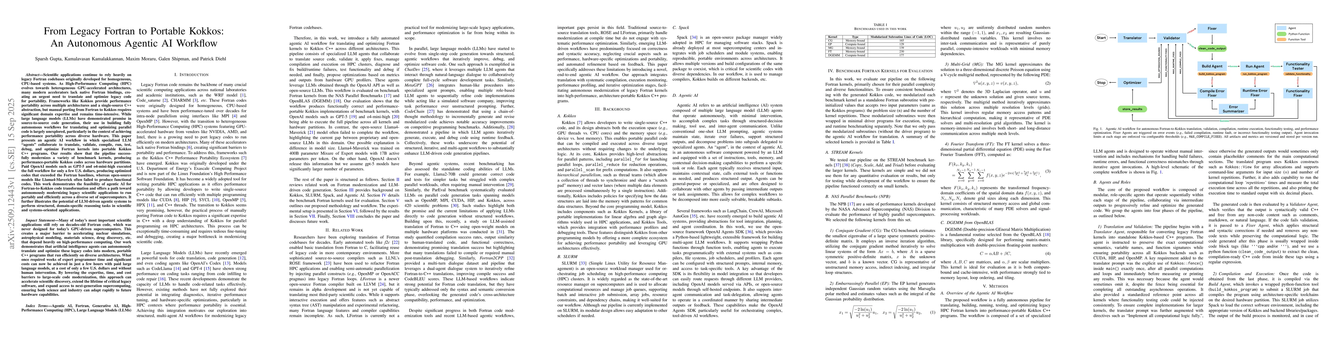 Thumbnail for From Legacy Fortran to Portable Kokkos:An Autonomous Agentic AI Workflow