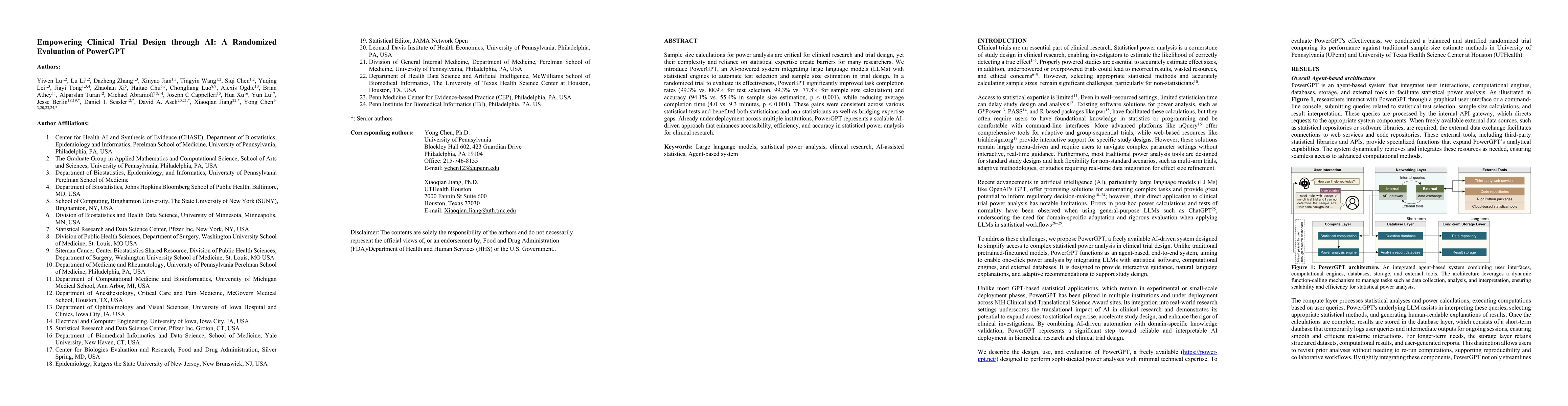 Thumbnail for Empowering Clinical Trial Design through AI: A Randomized Evaluation of
  PowerGPT