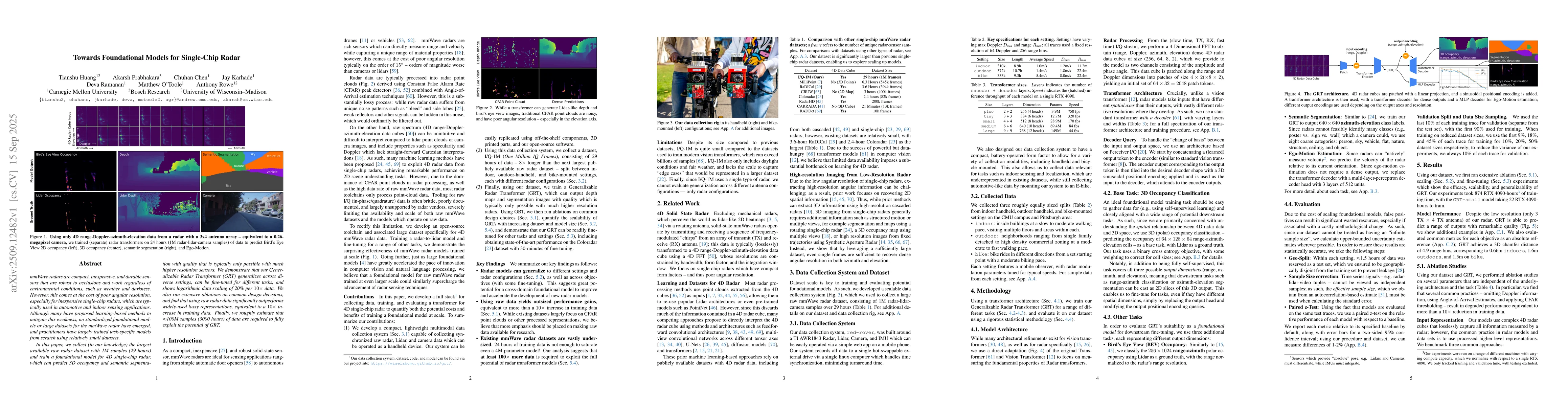 Thumbnail for Towards Foundational Models for Single-Chip Radar
