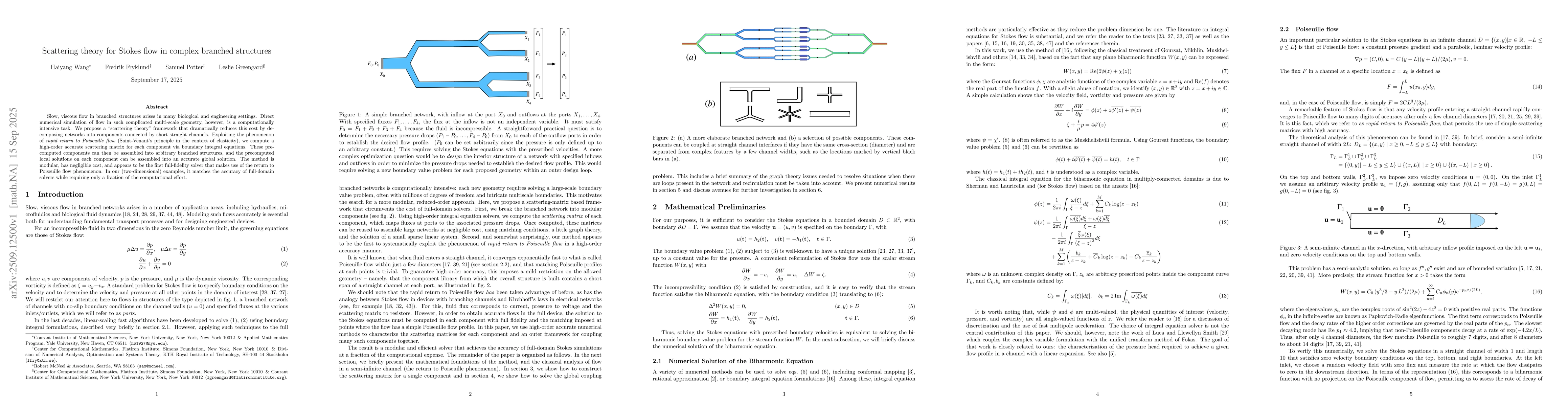 Thumbnail for Scattering theory for Stokes flow in complex branched structures