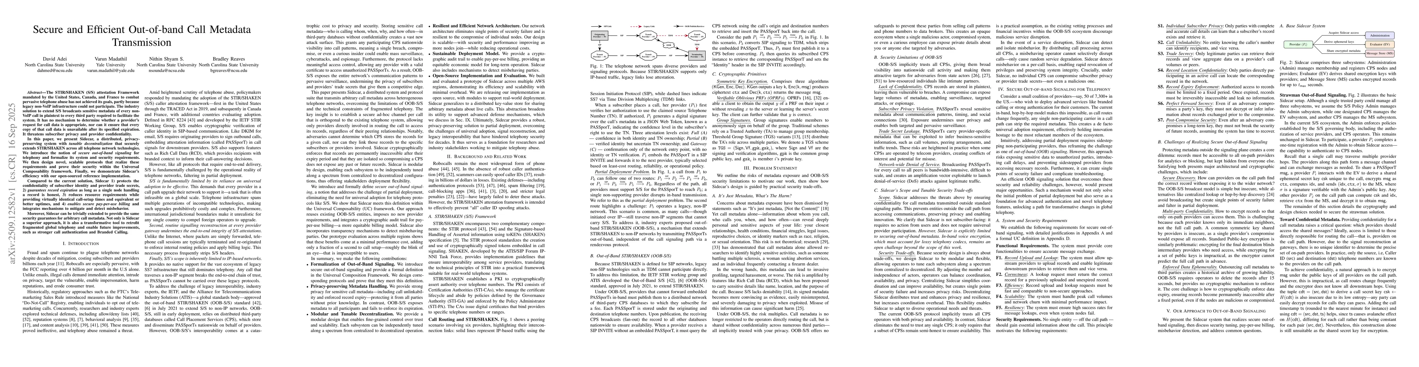 Thumbnail for Secure and Efficient Out-of-band Call Metadata Transmission