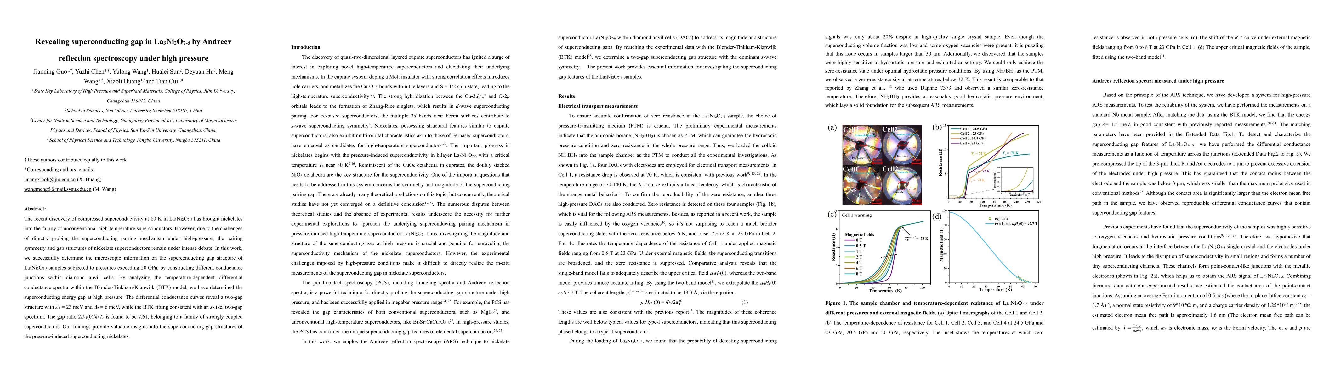 Thumbnail for Revealing superconducting gap in La$_3$Ni$_2$O$_7$-$δ$ by Andreev
  reflection spectroscopy under high pressure