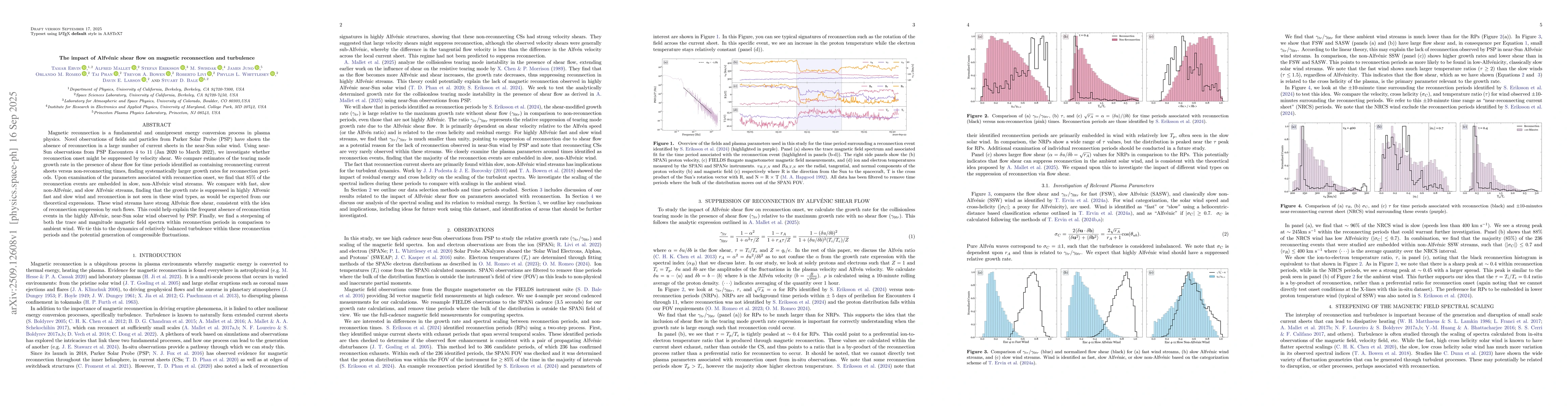 Thumbnail for The impact of Alfvenic shear flow on magnetic reconnection and
  turbulence