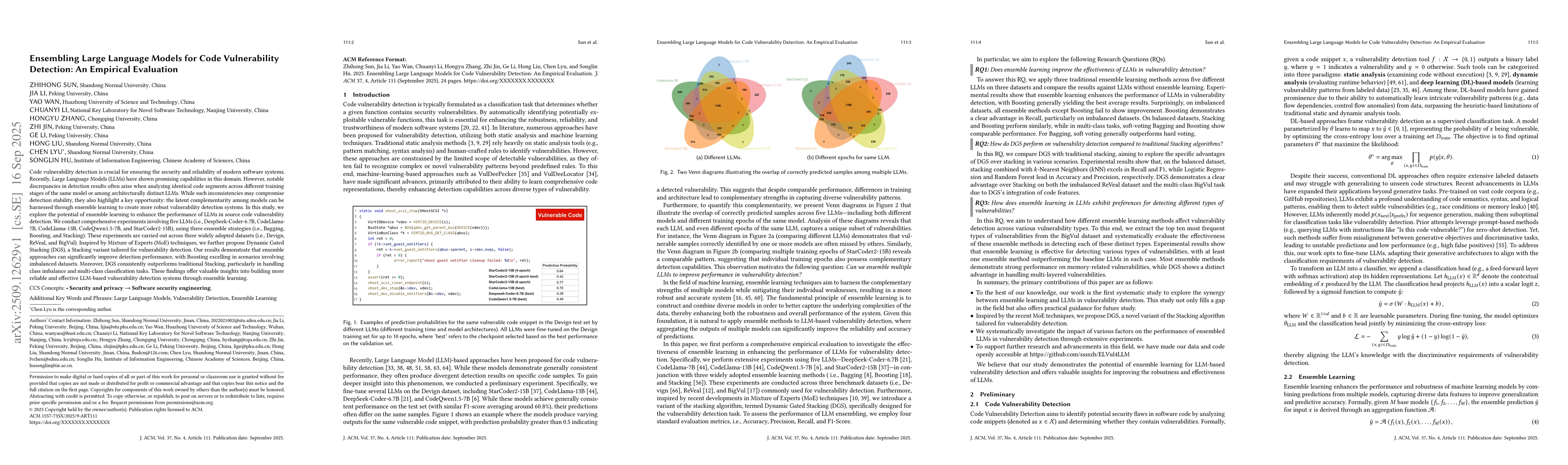 Thumbnail for Ensembling Large Language Models for Code Vulnerability Detection: An
  Empirical Evaluation