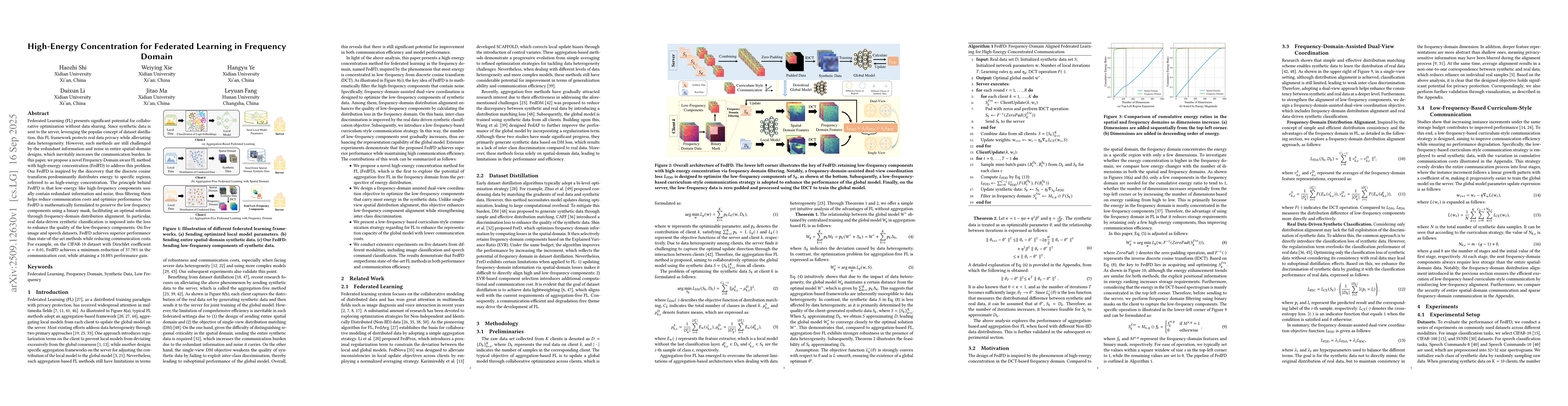 Thumbnail for High-Energy Concentration for Federated Learning in Frequency Domain
