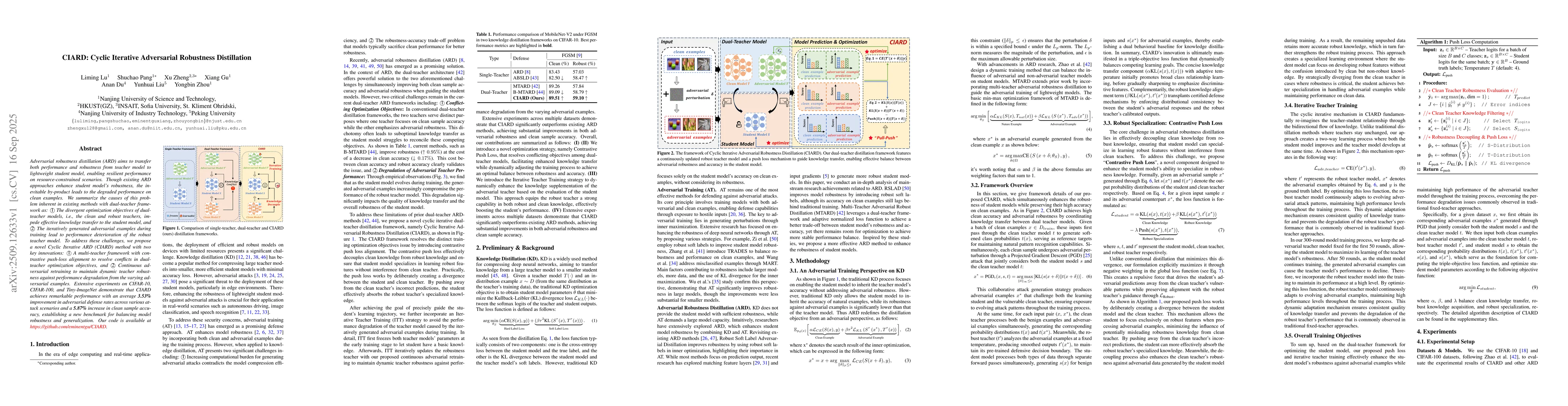 Thumbnail for CIARD: Cyclic Iterative Adversarial Robustness Distillation