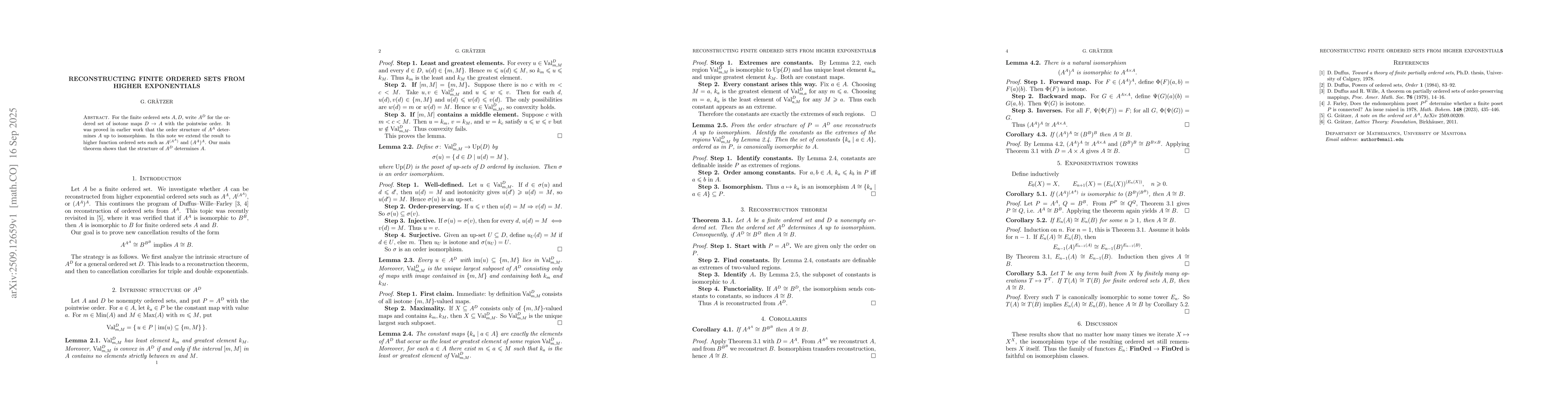 Thumbnail for Reconstructing Finite Ordered Sets from Higher Exponentials