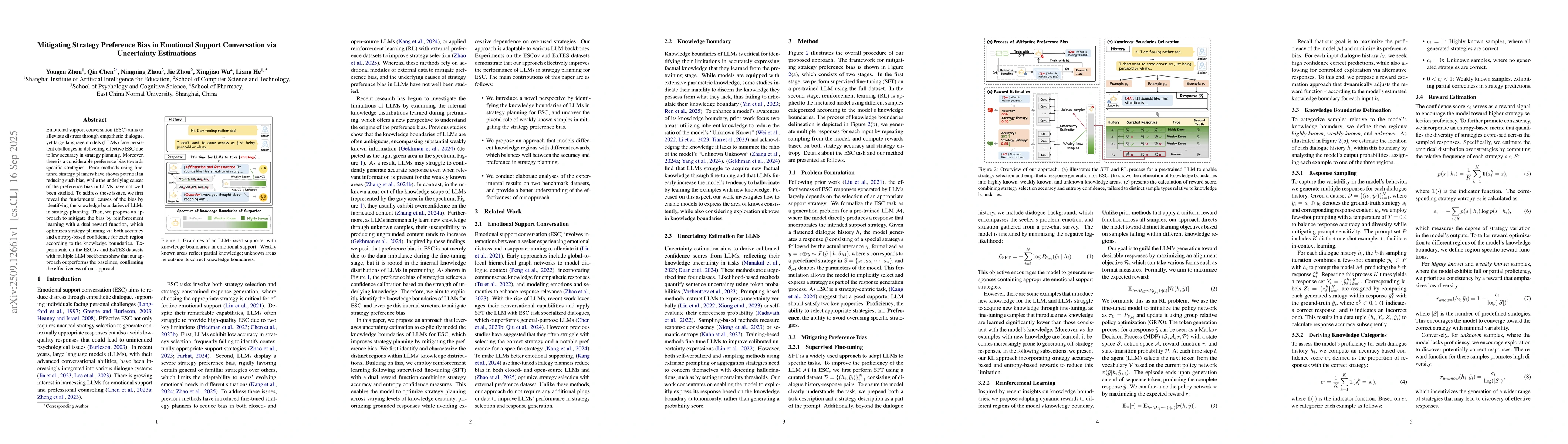 Thumbnail for Mitigating Strategy Preference Bias in Emotional Support Conversation
  via Uncertainty Estimations