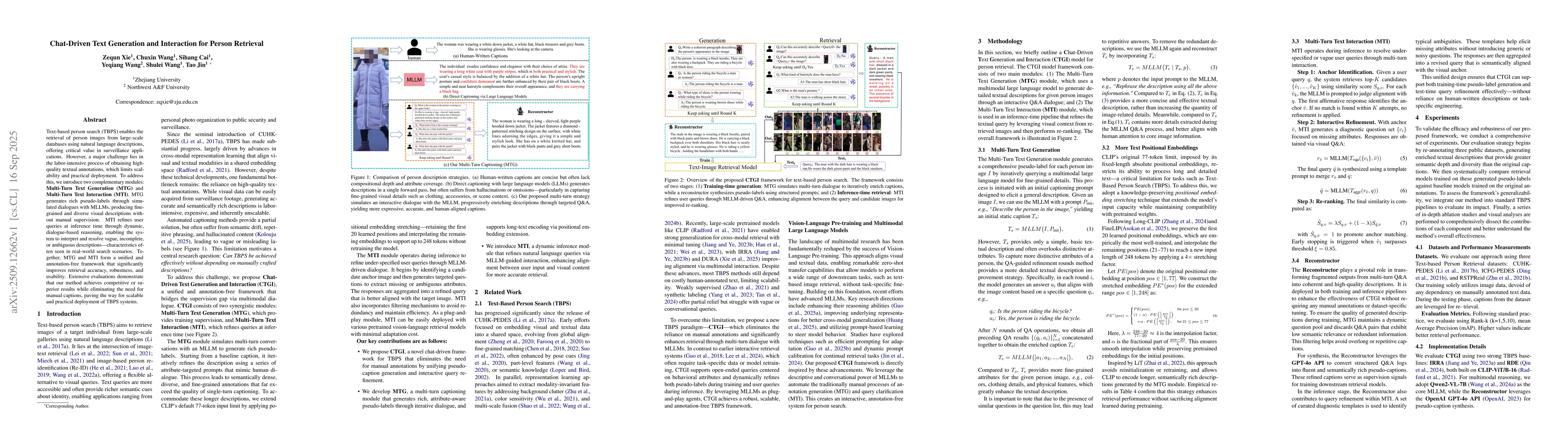 Thumbnail for Chat-Driven Text Generation and Interaction for Person Retrieval
