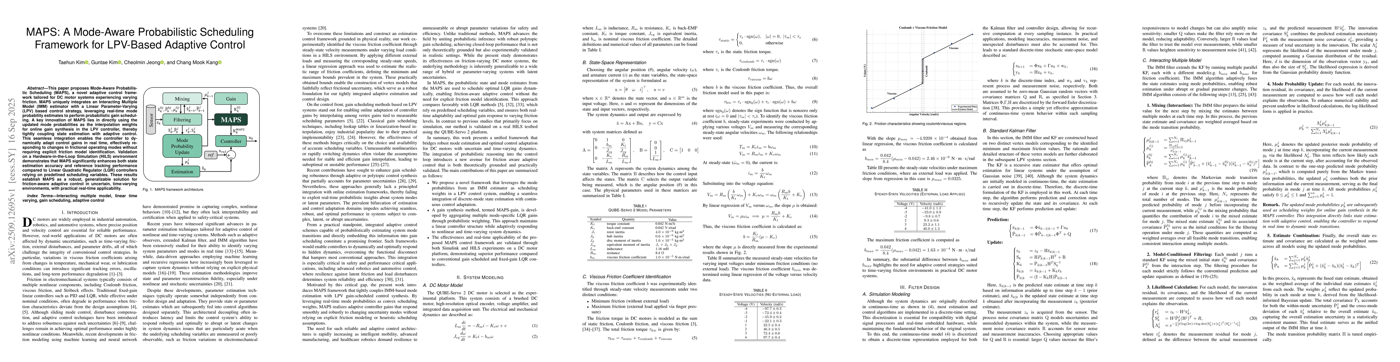 Thumbnail for MAPS: A Mode-Aware Probabilistic Scheduling Framework for LPV-Based
  Adaptive Control