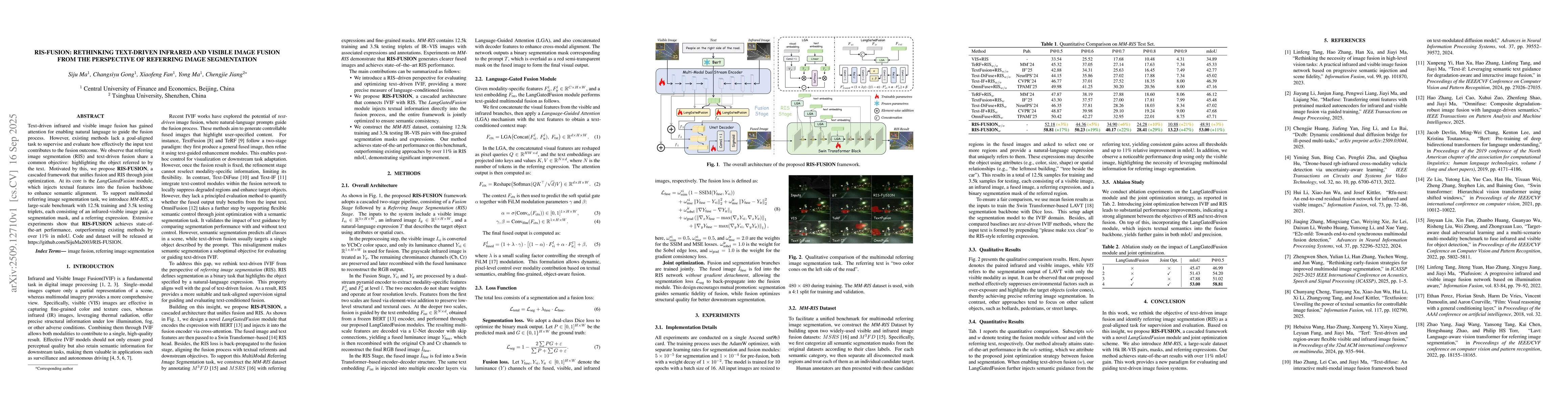 Thumbnail for RIS-FUSION: Rethinking Text-Driven Infrared and Visible Image Fusion
  from the Perspective of Referring Image Segmentation