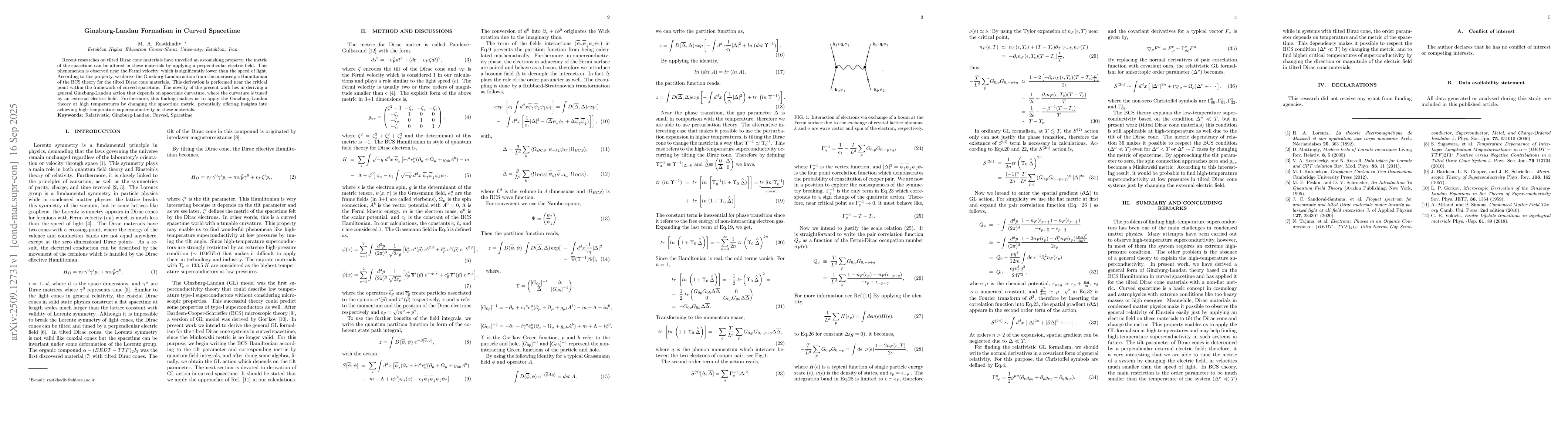 Thumbnail for Ginzburg-Landau Formalism in Curved Spacetime