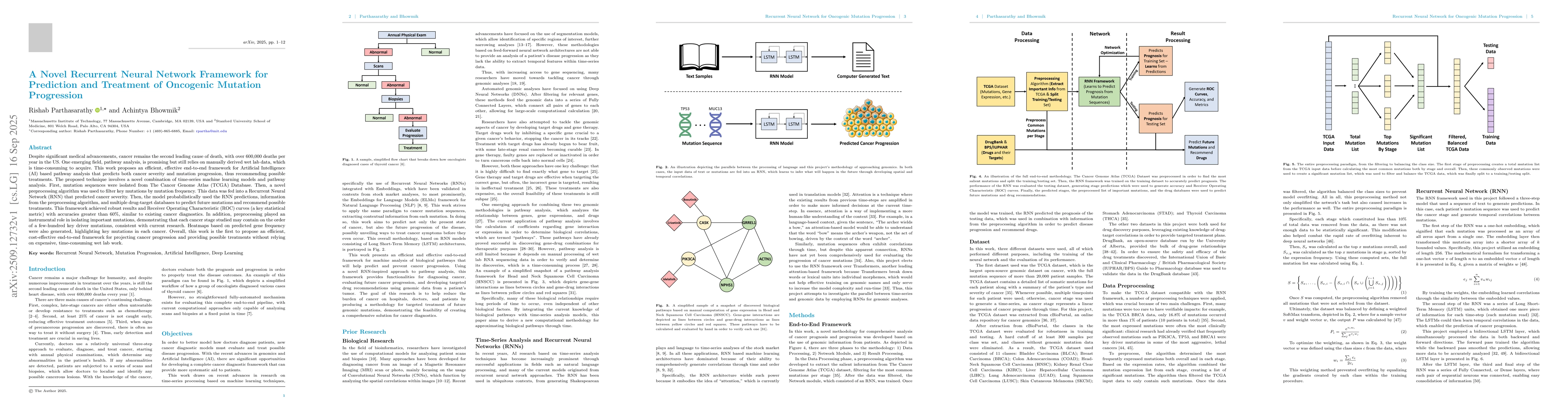 Thumbnail for A Novel Recurrent Neural Network Framework for Prediction and Treatment
  of Oncogenic Mutation Progression