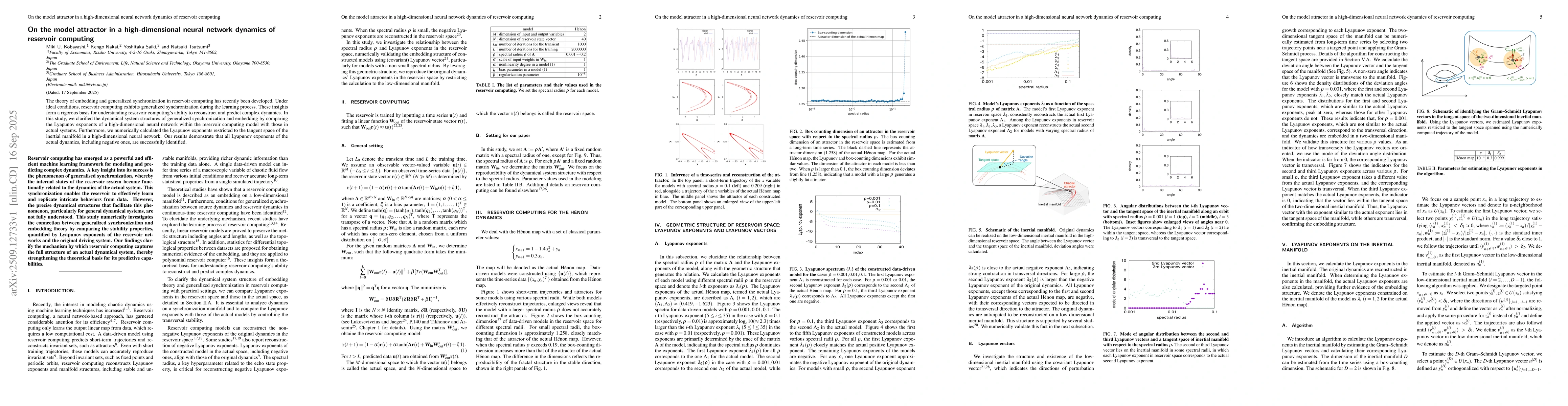 Thumbnail for On the model attractor in a high-dimensional neural network dynamics of
  reservoir computing
