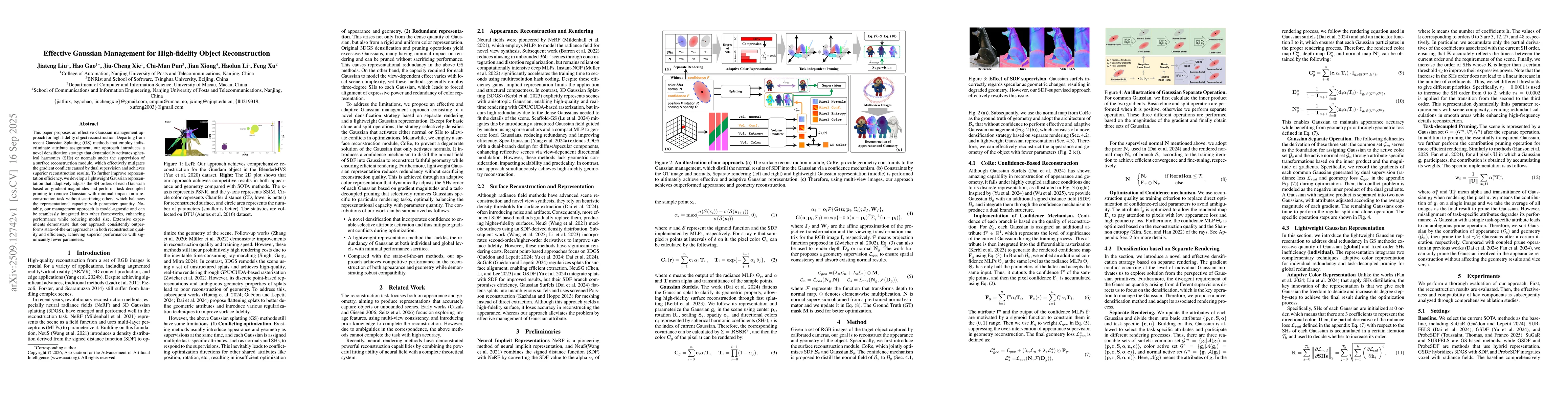 Thumbnail for Effective Gaussian Management for High-fidelity Object Reconstruction