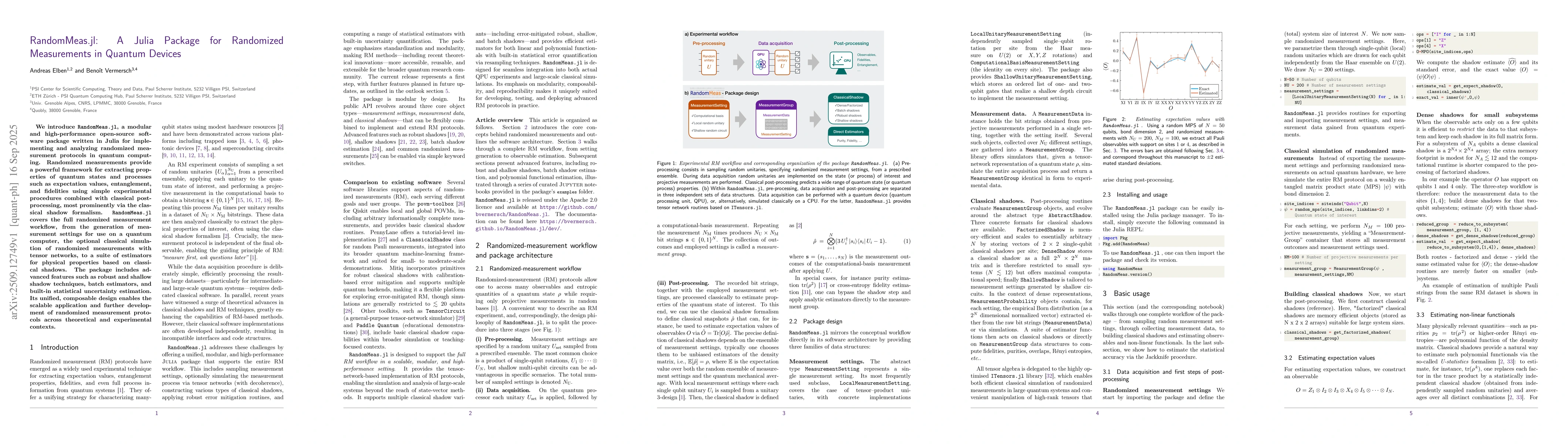 Thumbnail for RandomMeas.jl: A Julia Package for Randomized Measurements in Quantum
  Devices